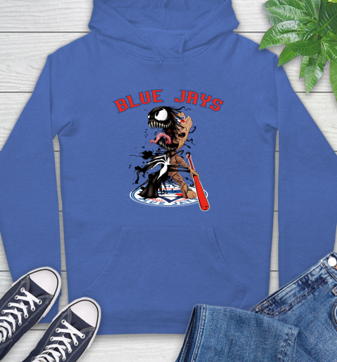 MLB Toronto Blue Jays Baseball Venom Groot Guardians Of The Galaxy Hoodie 9