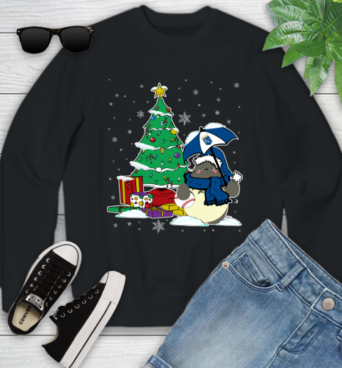 Kansas City Royals MLB Baseball Cute Tonari No Totoro Christmas Sports Youth Sweatshirt