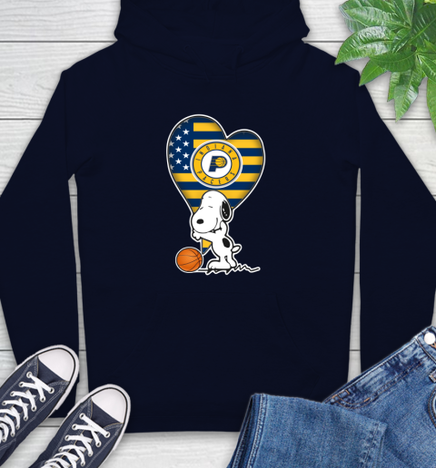 Indiana Pacers NBA Basketball The Peanuts Movie Adorable Snoopy Hoodie 4