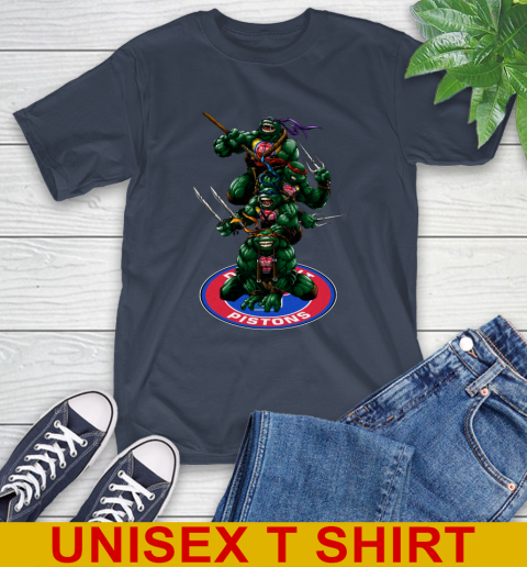 NBA Basketball Detroit Pistons Teenage Mutant Ninja Turtles Shirt T-Shirt 5 NBA Basketball Detroit Pistons Teenage Mutant Ninja Turtles Shirt T-Shirt - Image 5