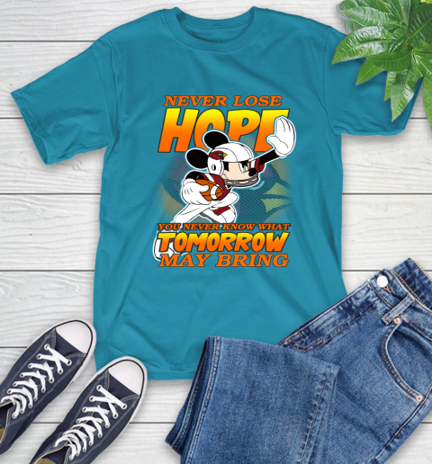 Atlanta Falcons NFL Football Mickey Disney Never Lose Hope (2) T-Shirt 9