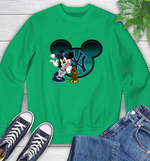 MLB New York Yankees The Commissioner's Trophy Mickey Mouse Disney Sweatshirt 6