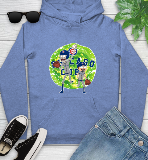 MLB Chicago Cubs Rick And Morty Baseball Sports Youth Hoodie 12