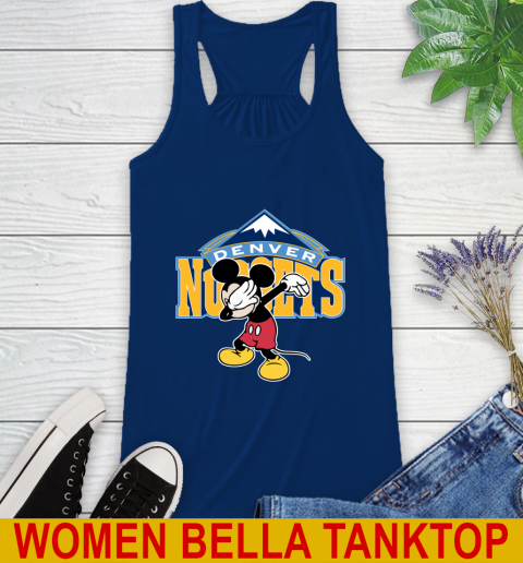 Denver Nuggets NBA Basketball Dabbing Mickey Disney Sports Racerback Tank 9