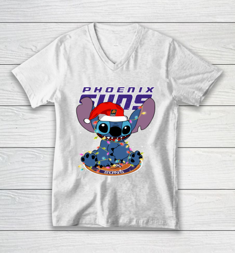 Phoenix Suns NBA noel stitch Basketball Christmas V-Neck T-Shirt