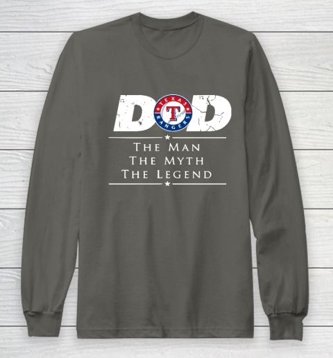Texas Rangers MLB Baseball Dad The Man The Myth The Legend Long Sleeve T-Shirt 5