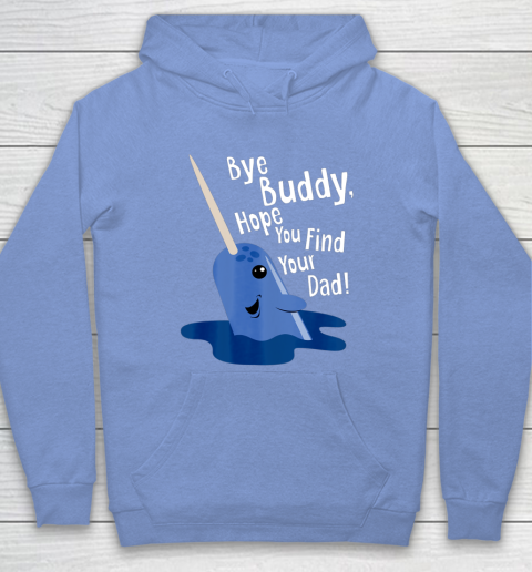 Bye Buddy Narwhal Elf Funny Christmas Holiday Gift Hoodie 8