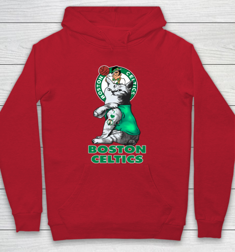 NBA Basketball My Cat Loves Boston Celtics Hoodie 7