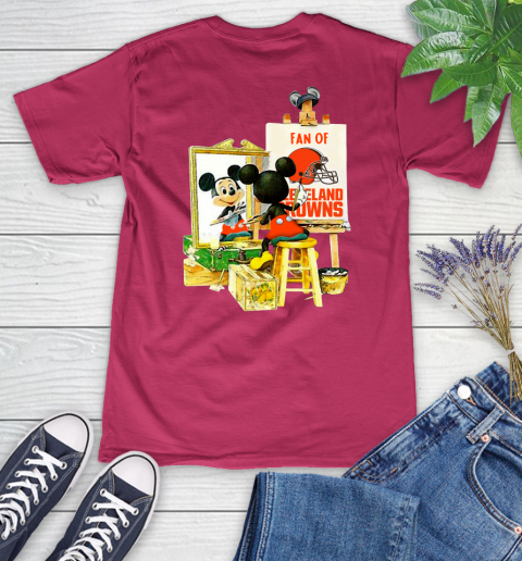 NFL Football Cleveland Browns Mickey Drawing Shirt 78