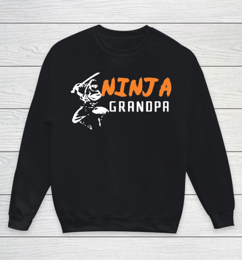 Grandpa Funny Gift Apparel  Ninja Grandpa Matching Family Ninja Birthday Youth Sweatshirt