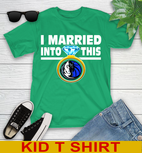 Dallas Mavericks NBA Basketball I Married Into This My Team Sports Youth T-Shirt 7