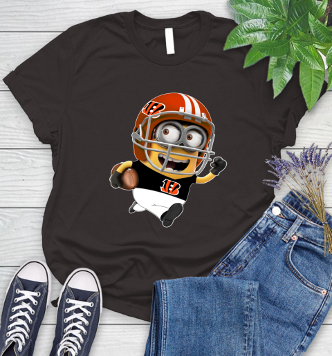 NFL Cincinnati Bengals Minions Disney Football Sports Women's T-Shirt 8
