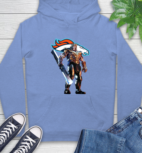 NFL Thanos Gauntlet Avengers Endgame Football Denver Broncos Hoodie 11