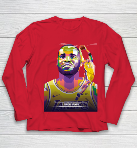 Lebron James Youth Long Sleeve Tee For Sports