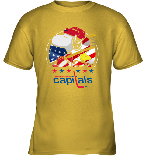 1oq7 washington capitals snoopy and woodstock nhl youth t shirt 26 front daisy