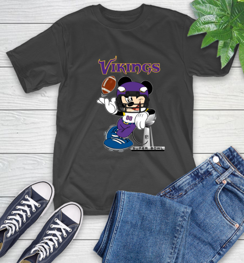 NFL Minnesota Vikings Mickey Mouse Disney Super Bowl Football T Shirt T-Shirt 2