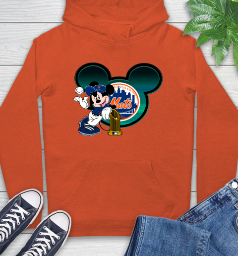 MLB New York Mets The Commissioner's Trophy Mickey Mouse Disney Hoodie 5
