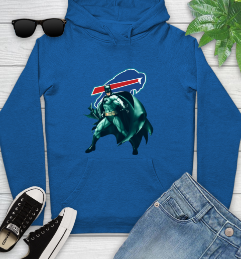 NFL Batman Football Sports Buffalo Bills Youth Hoodie 9