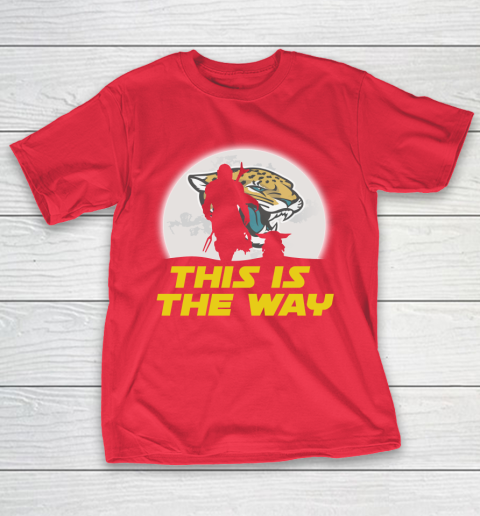 Jacksonville Jaguars NFL Football Star Wars Yoda And Mandalorian This Is The Way T-Shirt 9