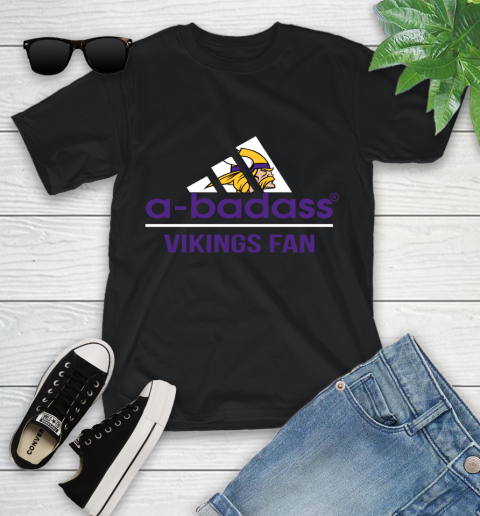 Minnesota Vikings NFL Football A Badass Adidas Adoring Fan Sports (1) Youth T-Shirt