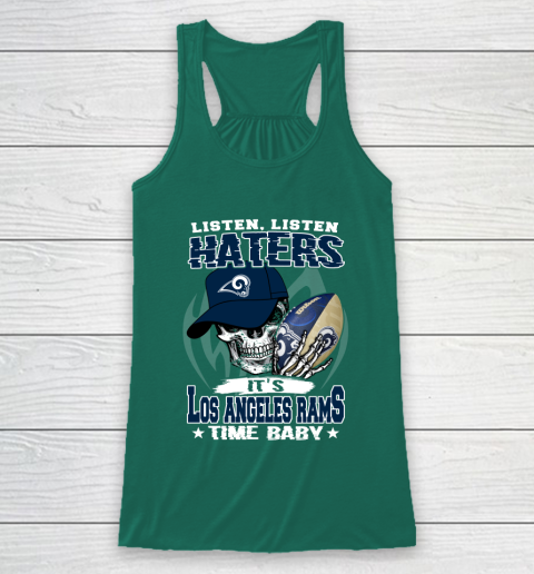 Listen Haters It is RAMS Time Baby NFL Racerback Tank 6 Listen Haters It is RAMS Time Baby NFL Racerback Tank - Image 6