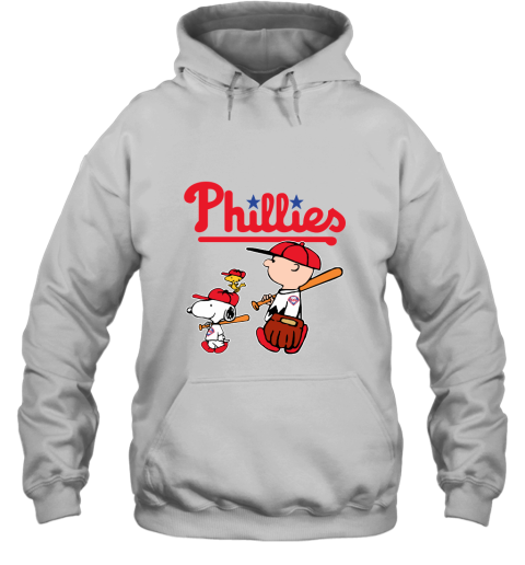 Philadelphia Phillies Let's Play Baseball Together Snoopy MLB Hoodie