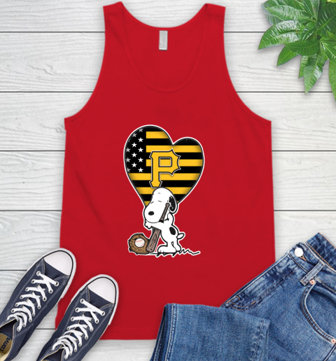 Pittsburgh Pirates MLB Baseball The Peanuts Movie Adorable Snoopy Tank Top 6