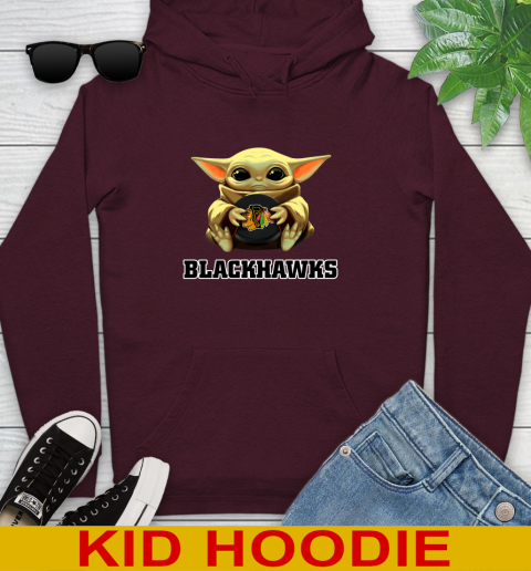 NHL Hockey Chicago Blackhawks Star Wars Baby Yoda Shirt 140