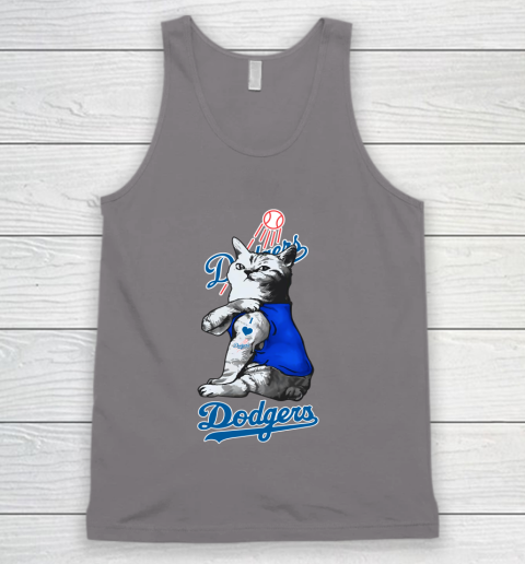 MLB Baseball My Cat Loves Los Angeles Dodgers Tank Top 6