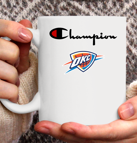 NBA Basketball Oklahoma City Thunder Champion Shirt Ceramic Mug 11oz
