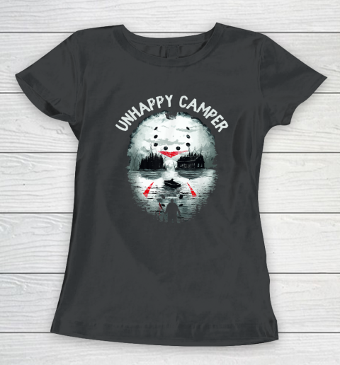 Scary Halloween Mens Camping Unhappy Camper Women's T-Shirt