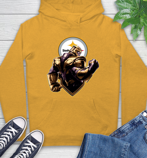 NFL Thanos Avengers Endgame Football Sports Pittsburgh Steelers Hoodie 3