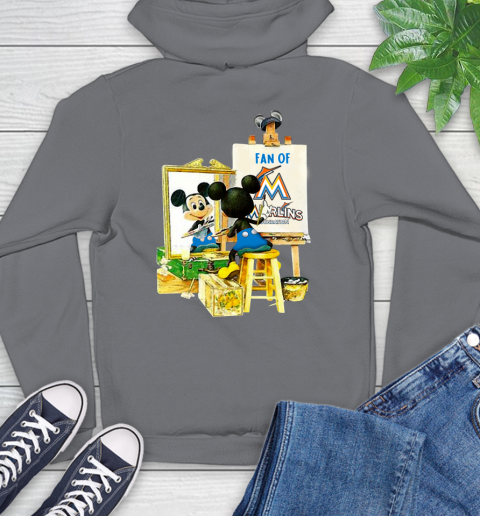 MLB Baseball Miami Marlins Mickey Drawing Shirt 19