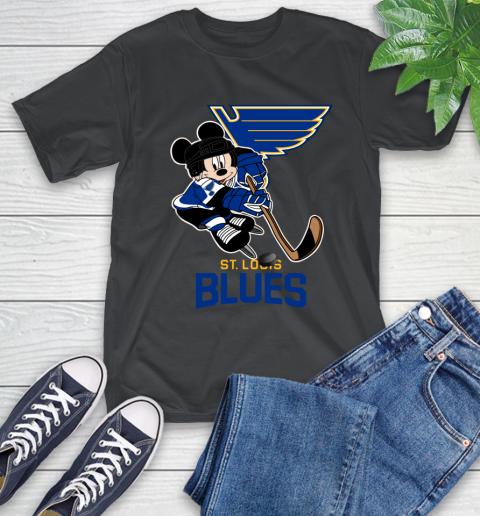 NHL St.Louis Blues Mickey Mouse Disney Hockey T Shirt T-Shirt 14