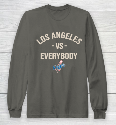 Los Angeles Dodgers Vs Everybody Long Sleeve T-Shirt 5