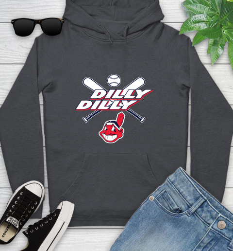 MLB Cleveland Indians Dilly Dilly Baseball Sports Youth Hoodie 8
