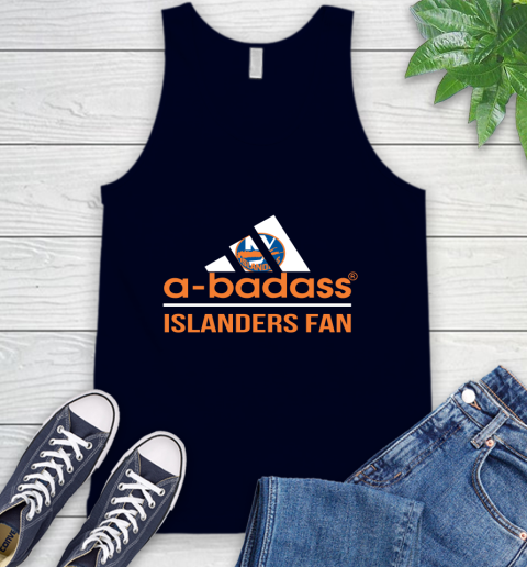 NHL A Badass New York Islanders Fan Adidas Hockey Sports Tank Top 2