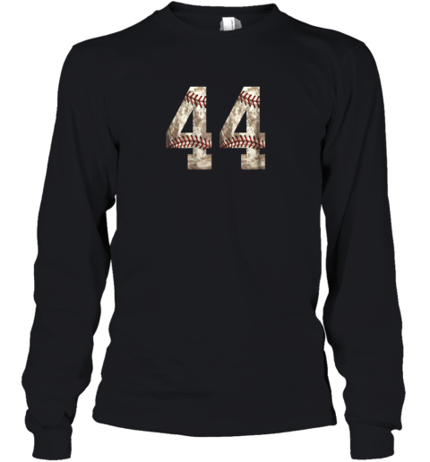 Baseball Jersey Number 44 Youth Long Sleeve