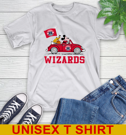 NBA Basketball Washington Wizards Pluto Mickey Driving Disney Shirt T-Shirt 12