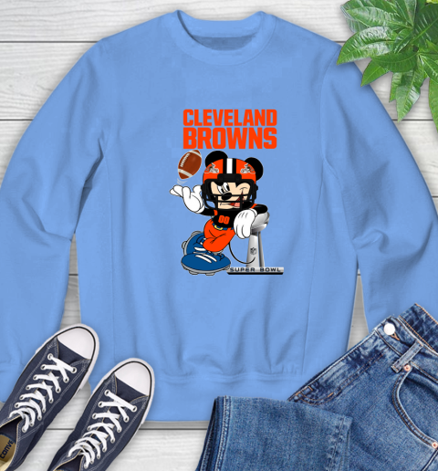 NFL Cleveland Browns Mickey Mouse Disney Super Bowl Football T Shirt Sweatshirt 11