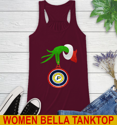 Indiana Pacers Grinch Merry Christmas NBA Basketball Racerback Tank 3