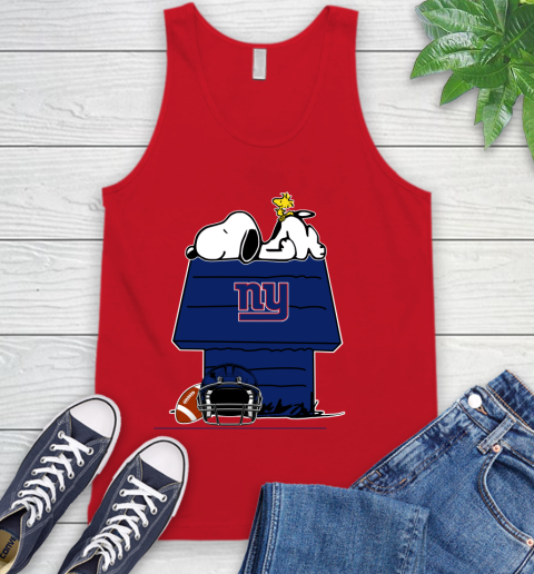 New York Giants NFL Football Snoopy Woodstock The Peanuts Movie Tank Top 6