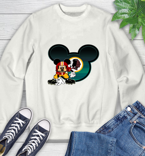 NFL Washington Redskins Mickey Mouse Disney Football T Shirt Sweatshirt