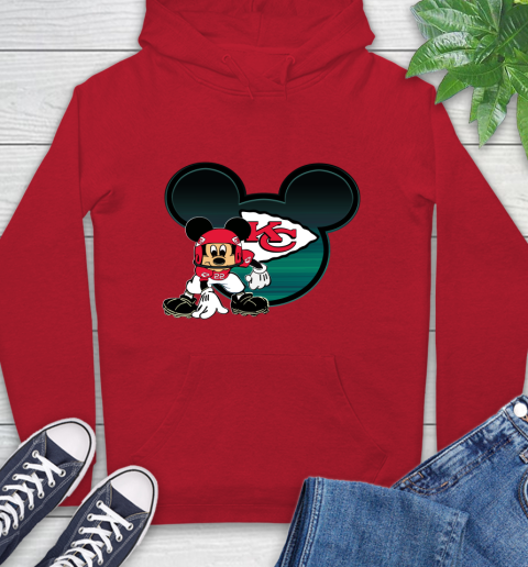 NFL Kansas City Chiefs Mickey Mouse Disney Football T Shirt Hoodie 10