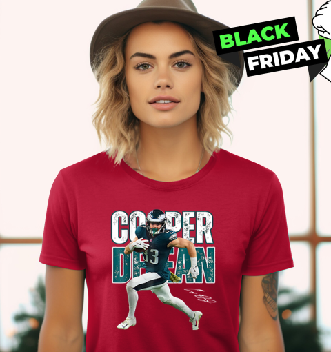 0l08 cooper dejean philadelphia eagles ladies t shirt 20 front red