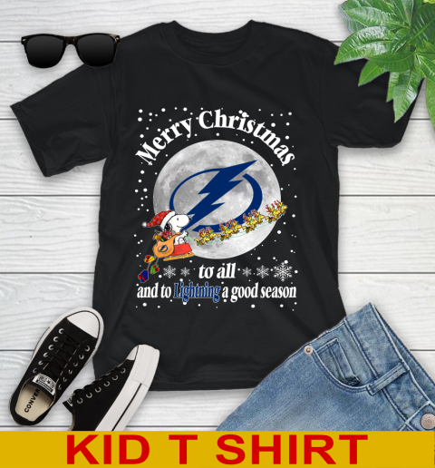 Tampa Bay Lightning Merry Christmas To All And To Lightning A Good Season NHL Hockey Sports Youth T-Shirt