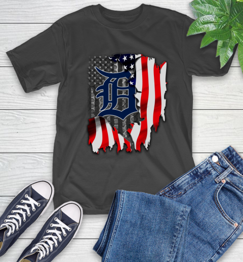 Detroit tigers american flag shirt cheap