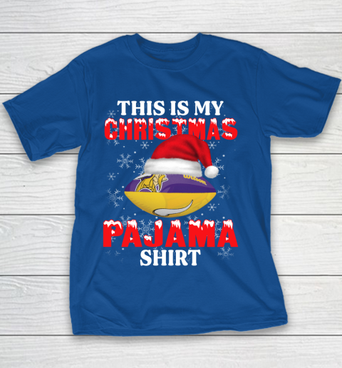Minnesota Vikings This Is My Christmas Pajama Shirt NFL Youth T-Shirt 6