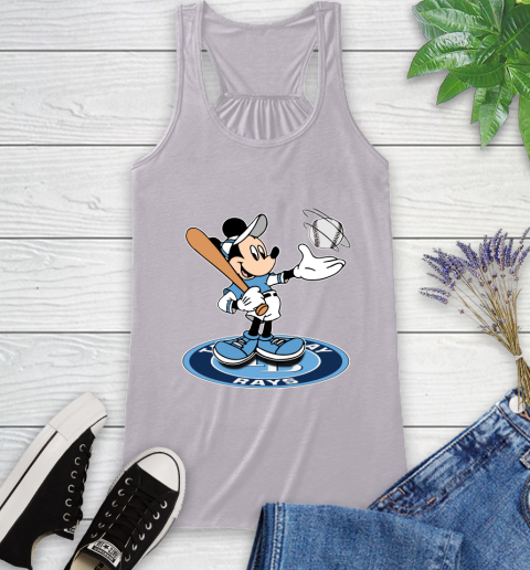 MLB Baseball Tampa Bay Rays Cheerful Mickey Disney Shirt Racerback Tank 5