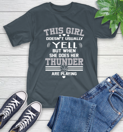 Oklahoma City Thunder NBA Basketball I Yell When My Team Is Playing T-Shirt 10